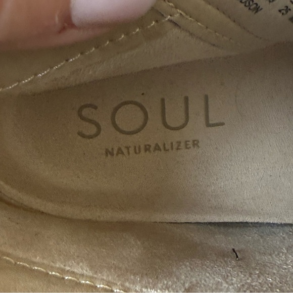 Soul Naturalizer Hudson Womens Sz 8.5 Black Faux Leather Zip Wedge Ankle Booties - Picture 8 of 9